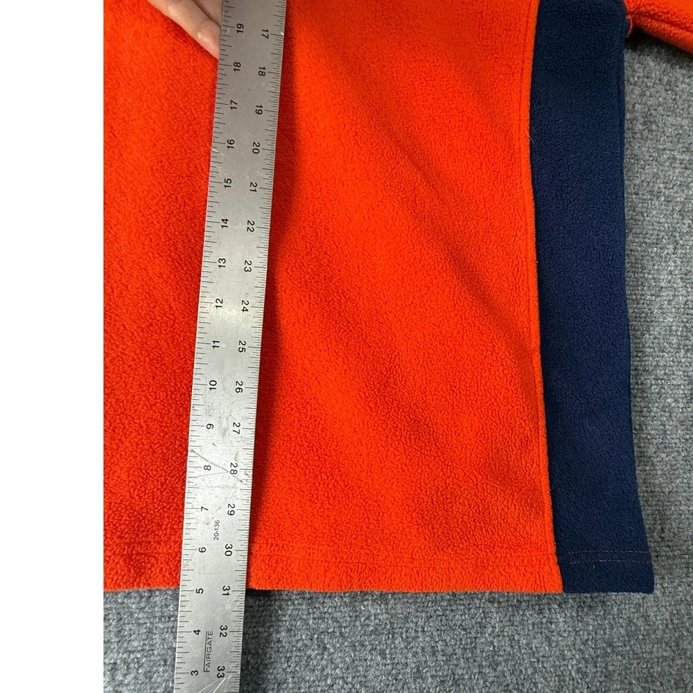 Starter Clemson Tigers Mens 2XL Fleece Pullover Jacket Orange Blue‎